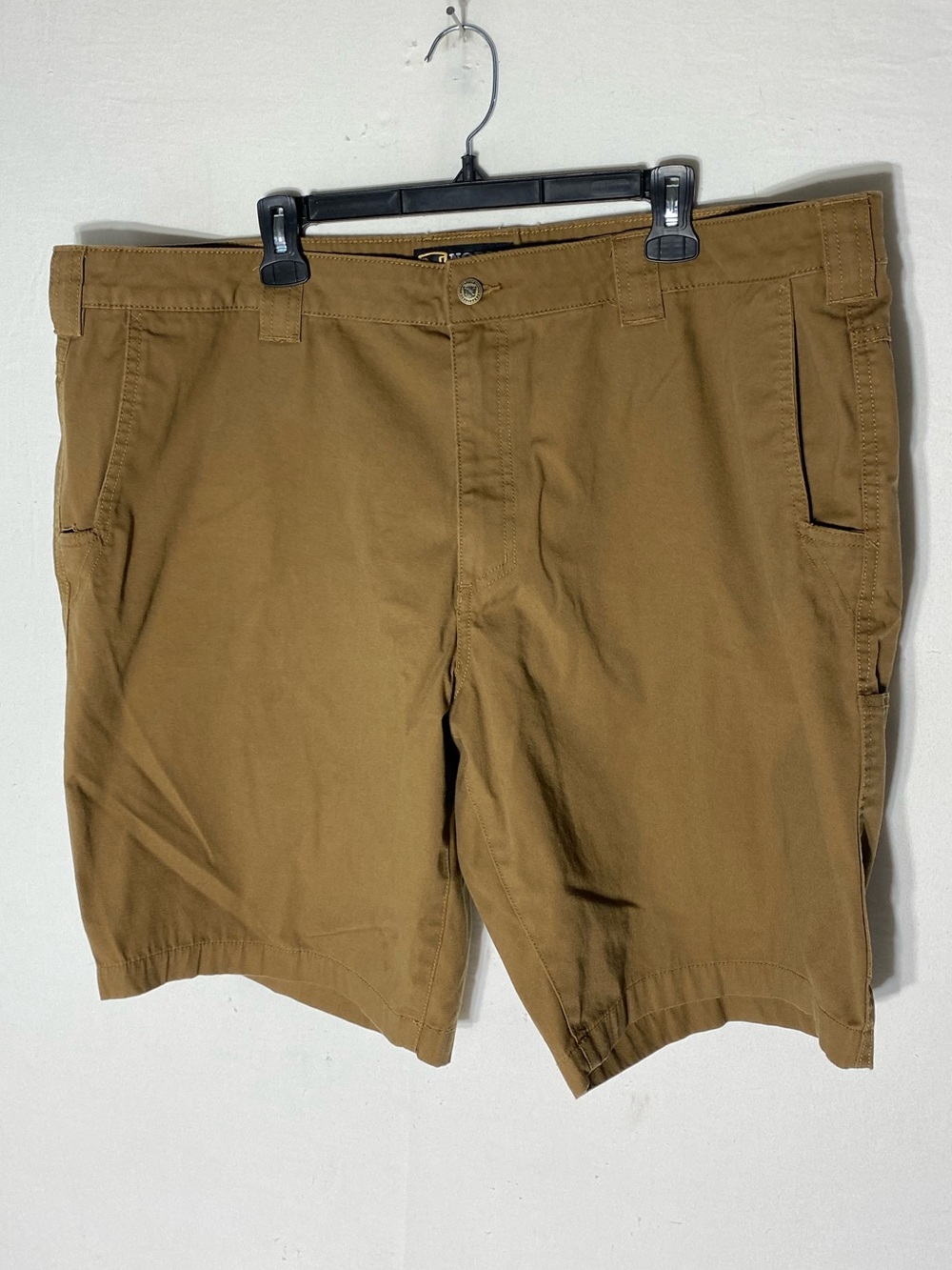 Noble Outfitters Tan Flat Front Work Shorts 42 Dadcore Utility Work Wear